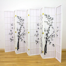 Zen Garden 8 Panel Rice Paper Room Divider